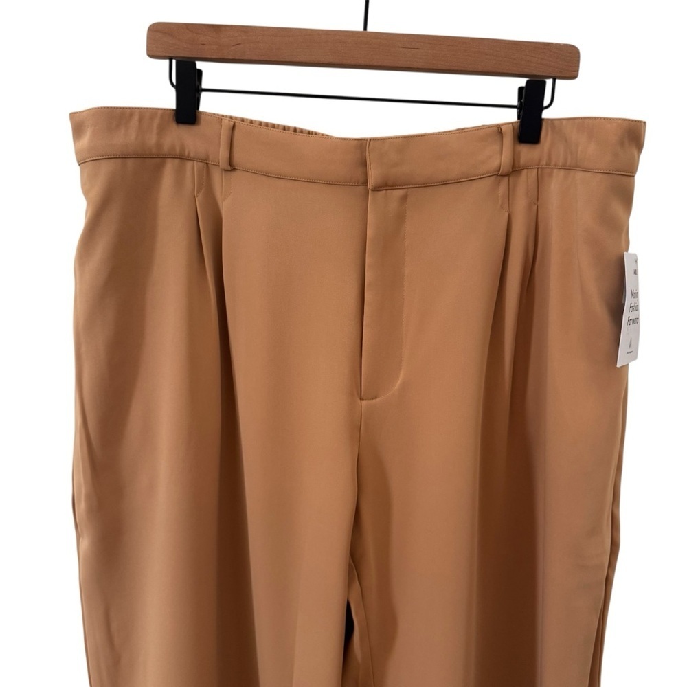 NWT ABLE Claire Crepe Wide Leg Pant in "Camel" Tan Size 12 - Picture 3 of 15